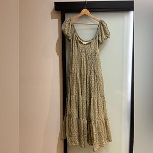 Daughters of India Olive Sita Dress - Sage - XS - EUC